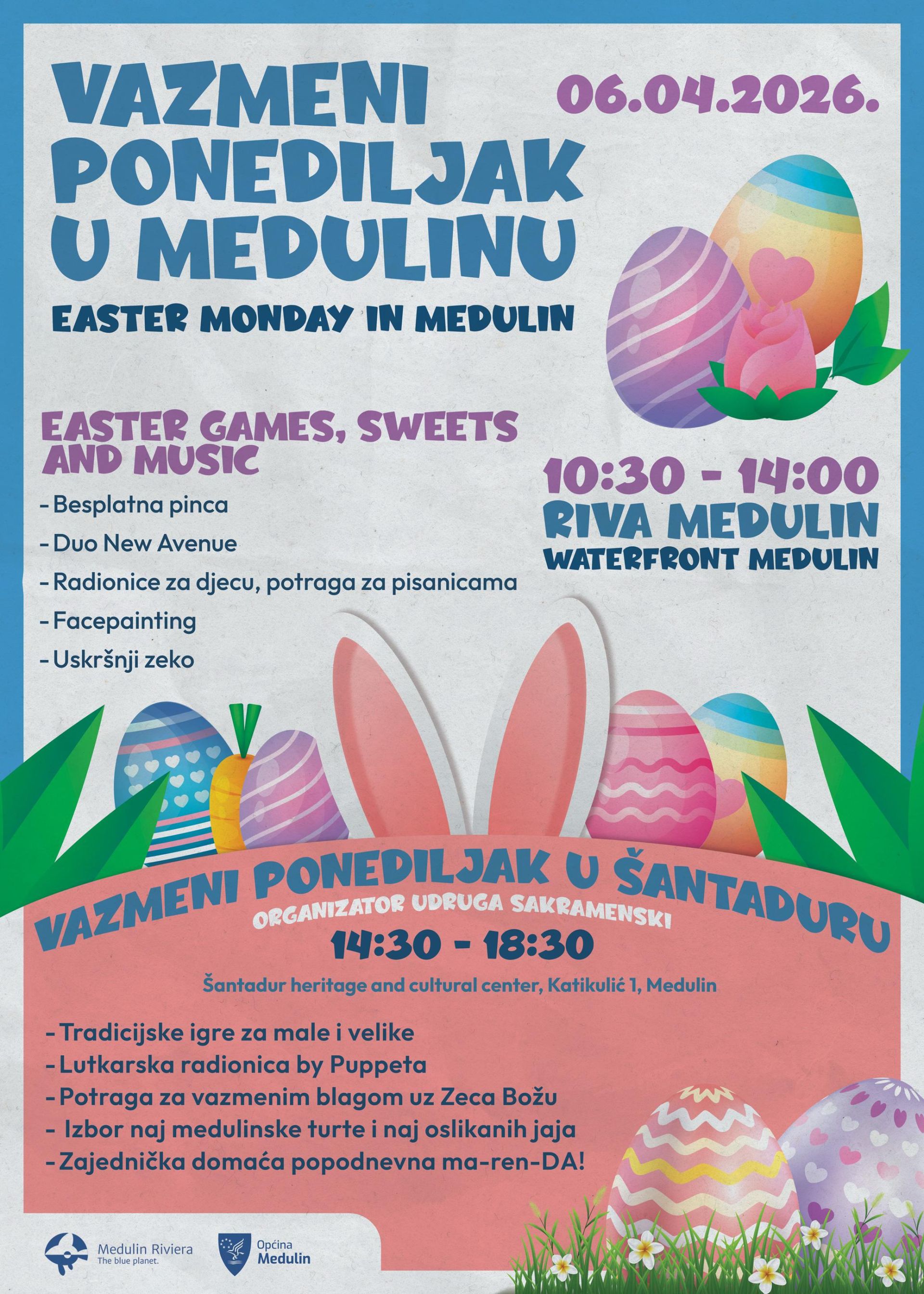 Vazmeni Ponediljak u Medulinu: Zabava za cijelu obitelj uz bogat program na rivi i u Šantaduru!